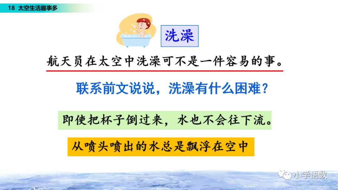 课文太空生活趣事多的课文教程_太空趣事解析课文生活中的问题_太空生活趣事课文解析